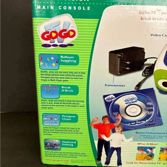 Tv GoGo Video Vision Main Console Includes 4 Games Puts You in the Game - Picture 4 of 6